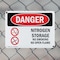 Signmission Nitrogen Storage No Smoking No Open Flame Danger Sign, Plastic, 10in W x 7in L, 2PK OS-2PACK-DS-P-710-L-1459 - alternate 4